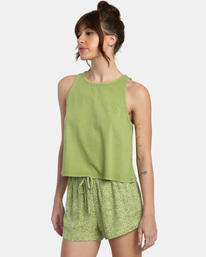 4 Traveler Tank Top Green AVJZT00673 RVCA