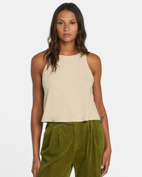 0 Traveler Tank Top Beige AVJZT00673 RVCA