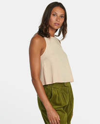 5 Traveler Tank Top Beige AVJZT00673 RVCA