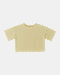 7 Good Times Boyfriend Crop T-Shirt Yellow AVJZT00686 RVCA