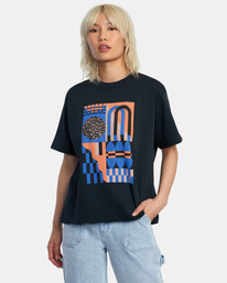 rvca, Jesse Brown Shapes Andyday - T-Shirt for Women, RVCA BLACK (rvb) Jesse Brown Shapes Andyday - T-Shirt for Women AVJZT00688