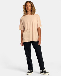 3 PTC Anyday T-Shirt Beige AVJZT00689 RVCA