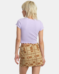 rvca, Bloomed Classmate T-Shirt, LAVENDER (lav) BLOOMED CLASSMATE TEE W127 AVJZT00692