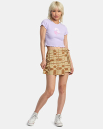 3 Bloomed Classmate T-Shirt Purple AVJZT00692 RVCA