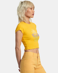5 Sun Worship Classmate T-Shirt Yellow AVJZT00693 RVCA