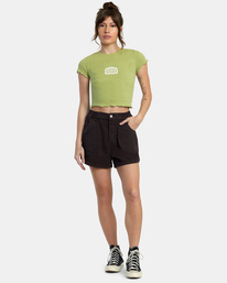 3 Tangled Classmate T-Shirt Green AVJZT00694 RVCA