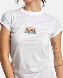 2 Gulf Coast T-shirt White AVJZT00701 RVCA