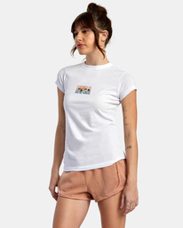 4 Gulf Coast T-shirt White AVJZT00701 RVCA