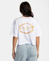 1 Hawaii Hex Tee White AVJZT00703 RVCA
