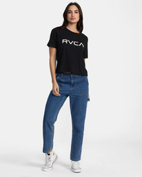 3 Big Rvca T-shirt Black AVJZT00729 RVCA