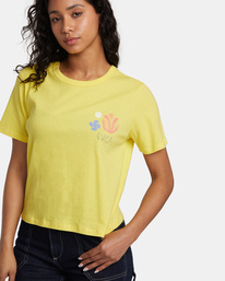 2 Cuttings T-Shirt Yellow AVJZT00730 RVCA