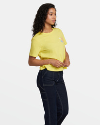 4 Cuttings T-Shirt Yellow AVJZT00730 RVCA