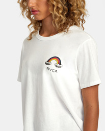 6 Rainbow Connection T-Shirt White AVJZT00731 RVCA