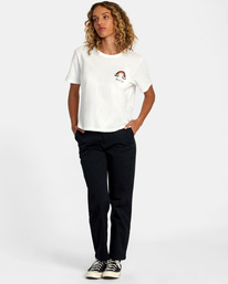3 Rainbow Connection T-Shirt White AVJZT00731 RVCA