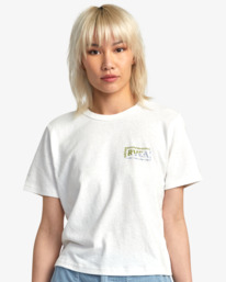 0 Splitter T-shirt White AVJZT00732 RVCA
