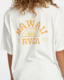 2 Hawaii Sunrise VA - T-shirt oversize pour Femme Blanc AVJZT00735 RVCA
