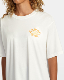 6 Hawaii Sunrise VA - T-shirt oversize pour Femme Blanc AVJZT00735 RVCA