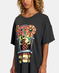 2 Martin Ander Potal Tee Black AVJZT00747 RVCA