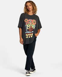 3 Martin Ander Potal Tee Black AVJZT00747 RVCA