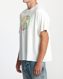 6 Rose Machado Yin Yang - Camiseta para Mujer Blanco AVJZT00773 RVCA