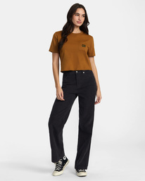 3 Recession Pocket - T-shirt pour Femme Marron AVJZT00814 RVCA