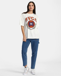 3 Varsity - T-Shirt for Women White AVJZT00847 RVCA