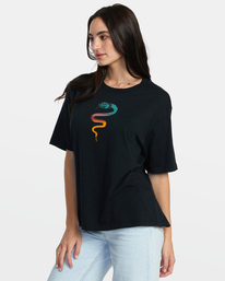 4 Machado - T-Shirt for Women Black AVJZT00858 RVCA