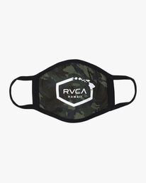 0 Hawaii Island Hex Face Mask Brown AVYAA00130 RVCA