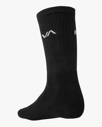 3 2 Pack Basic Logo Crew Socks Black AVYAA00181 RVCA