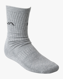4 2 Pack Basic Logo Crew Socks Blue AVYAA00181 RVCA