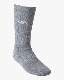 4 2 Pack Basic Logo Crew Socks Red AVYAA00181 RVCA