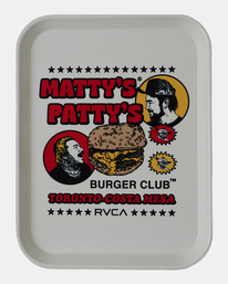 0 Matty's Patty's Burger Club Tray White AVYAA00210 RVCA