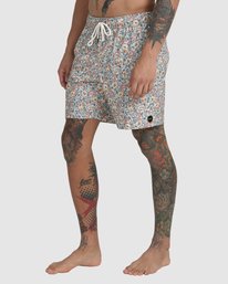 1 Barnes Elastic Boardshorts 17" White AVYBS00115 RVCA