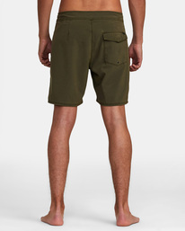 rvca, VA Pigment Boardshorts 18", OLIVE (olv) VA Pigment - Swim Shorts for Men AVYBS00131