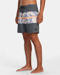 3 Westport Print Boardshorts 17" Black AVYBS00135 RVCA