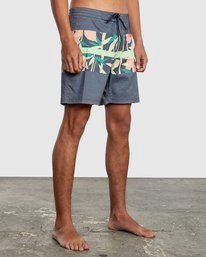 5 Westport Print Boardshorts 17" Blue AVYBS00135 RVCA
