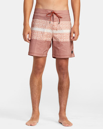 1 Westport Print Boardshorts 17" Orange AVYBS00135 RVCA