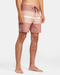 6 Westport Print Boardshorts 17" Orange AVYBS00135 RVCA