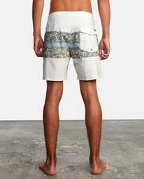 2 Westport Print Boardshorts 17" Silver AVYBS00135 RVCA