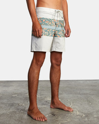 6 Westport Print Boardshorts 17" Silver AVYBS00135 RVCA