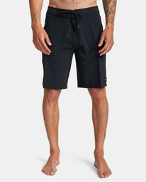1 VA Solid Boardshorts 19” Black AVYBS00146 RVCA