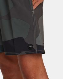 6 VA Elastic Waist Boardshorts 17" Brown AVYBS00147 RVCA