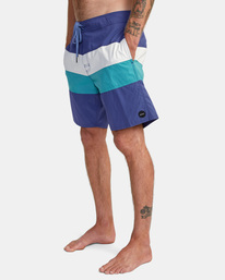 4 Noble 2 Boardshorts 18" Blue AVYBS00153 RVCA