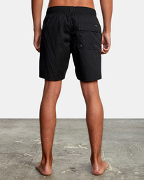 rvca, Opposites Elastic Waist 2 Boardshorts 17", BLACK (blk) Opposites Elastic 17" - Swim Shorts for Men AVYBS00162