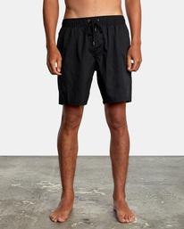 1 Opposites Elastic Waist 2 Boardshorts 17" Black AVYBS00162 RVCA
