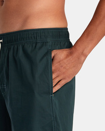 7 Opposites Elastic Waist 2 Boardshorts 17" Green AVYBS00162 RVCA