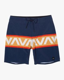 0 VA Banded Boardshorts 18" Blue AVYBS00189 RVCA