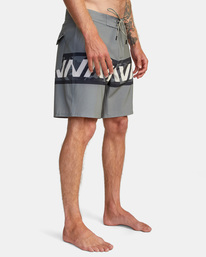 6 VA Banded Boardshorts 18" Green AVYBS00189 RVCA