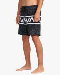 4 VA Banded Boardshorts 18" Black AVYBS00189 RVCA