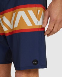 3 VA Banded Boardshorts 18" Blue AVYBS00189 RVCA